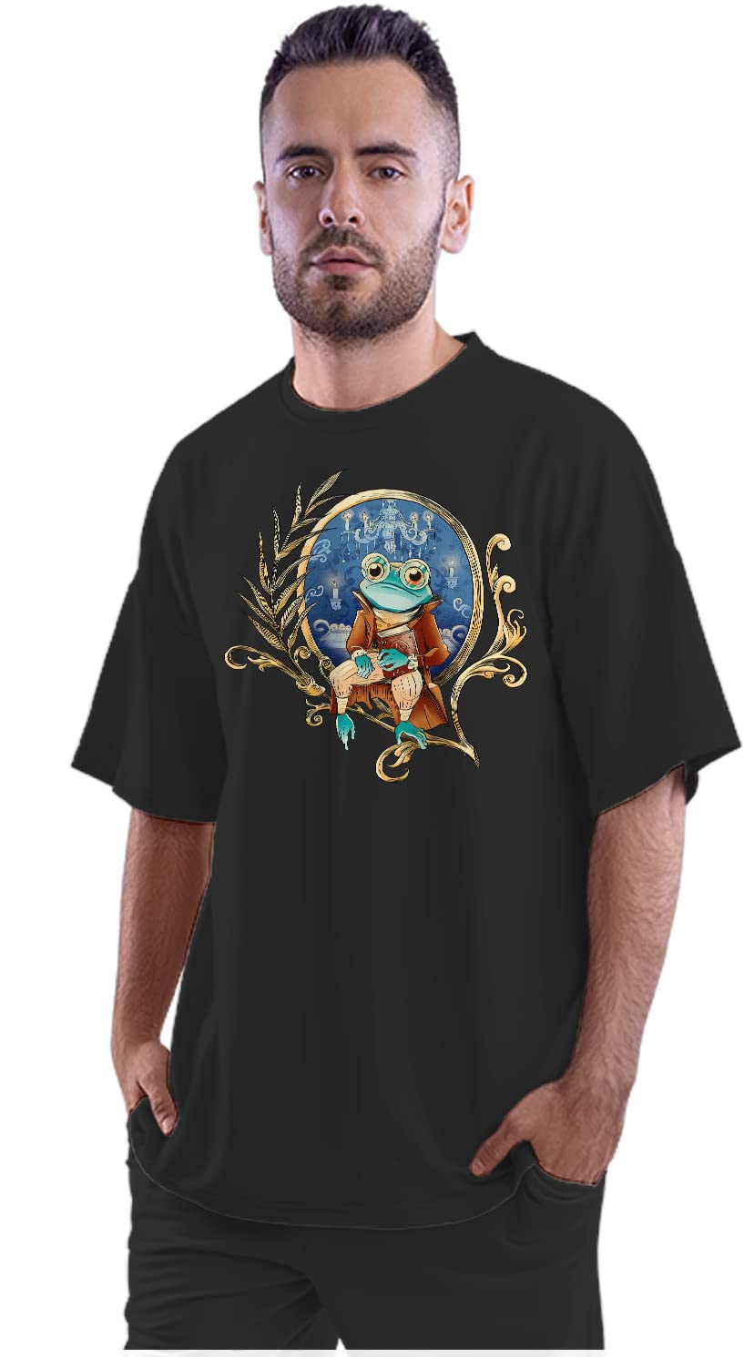 Oversized T-Shirt Cyberpunk - VR Headset Men's Women's Unise 100% Cotton Black; _MXRLTYUNQ-Black XL Oversized_bz