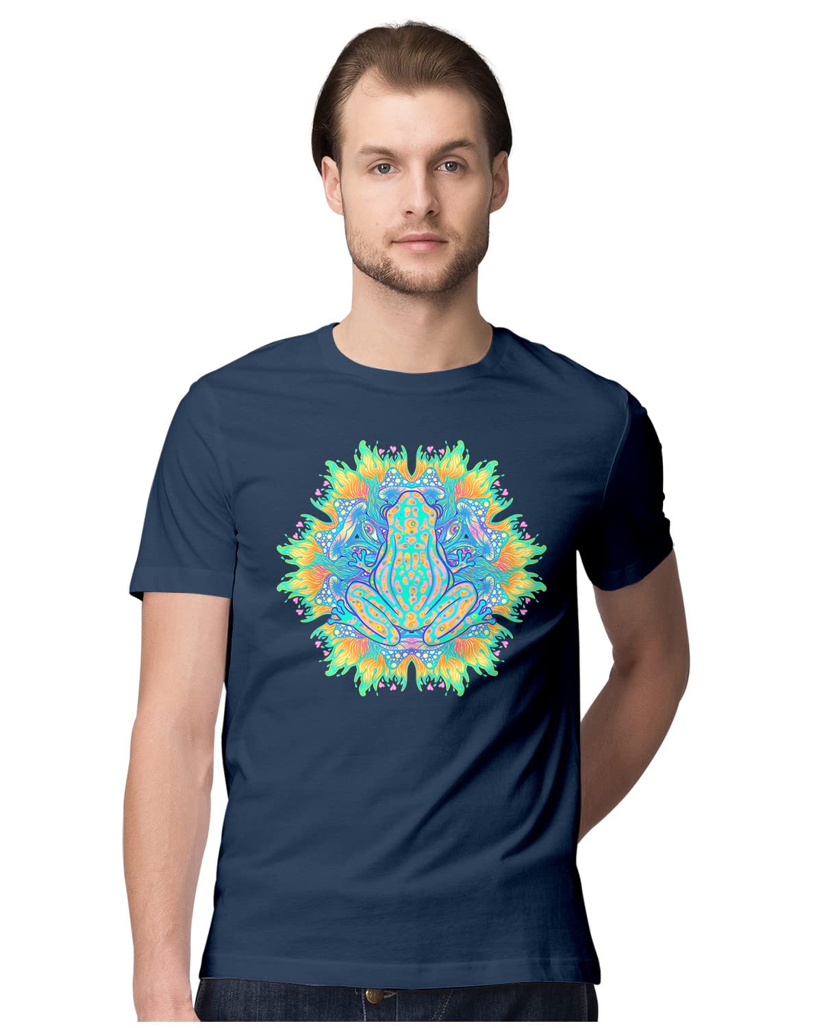 Rick Sanchez and Morty Smith Fear and Loathing in Las Vegas Mashup Graphic Printed 100% Men's Cotton Tshirt Charcoal Grey_RMFL--CGREY-L-MENR_bz