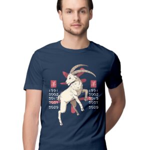 Oversized T-Shirt Happy Christmas Snowman Men's Women's Unise 100% Cotton Navy Blue; _HCHSNOUNIQ-Navy Blue L Oversized_bz