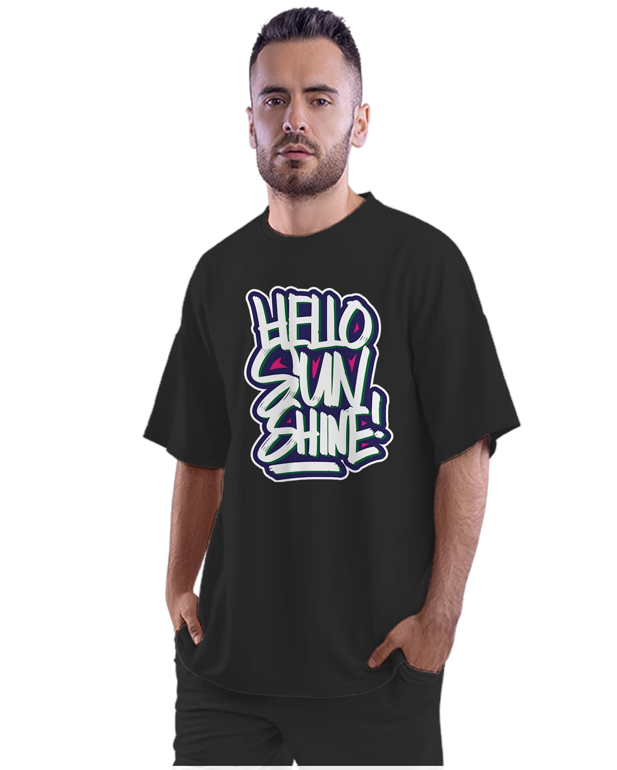 Oversized T-Shirt I Tell Dad Jokes Periodically Men's Women's Unise 100% Cotton Iris Lavender; _ITLDDJKUNQ-Iris Lavender M Oversized_bz