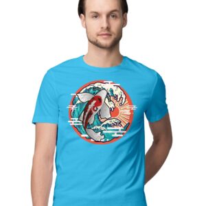 Oversized T-Shirt Rela - Retro Rainbow Men's Women's Unise 100% Cotton Dusty Rose; _PT_1749