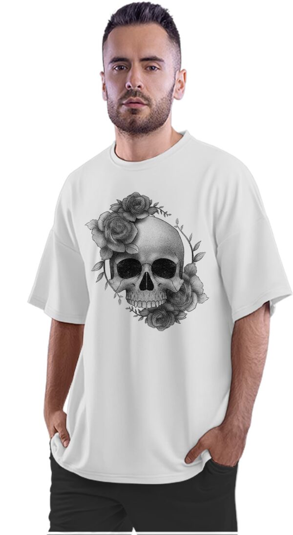 Men's Oversized T-Shirt Rock & Roll Electric Guitar - Artwork 100% Cotton Black; _ROEWXNOSM-Black 2XL Oversized_bz