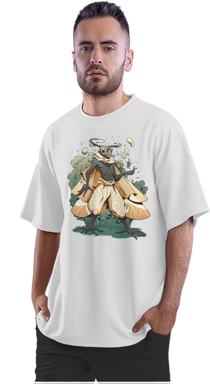 Oversized T-Shirt Astronut Shredding Guitar in Space Men's Women's Unise 100% Cotton Black; _PT_1797