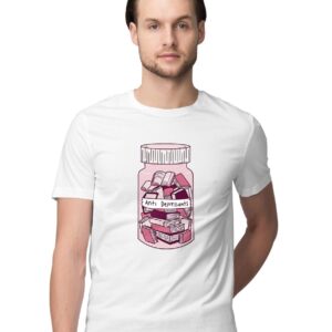 Men's & Women's Regular Fit T-Shirt Chibi & Cool Bard 100% Cotton Unise T-Shirt White; _BARDSGUNX-White 3XL Men Round_bz