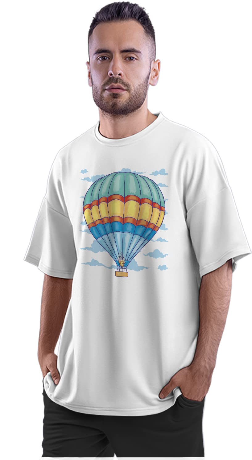 Oversized T-Shirt Yin Yang Killer Whales Men's Women's Unise 100% Cotton Baby Blue; _YINGKILERW2-Baby Blue M Oversized_bz