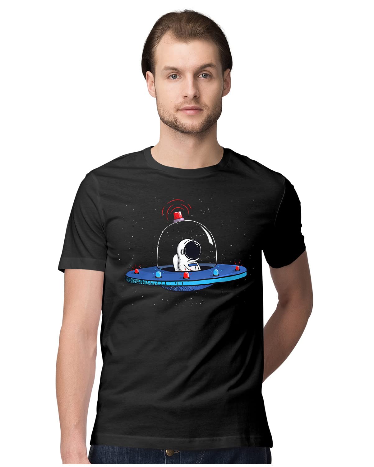 Men's Oversized T-Shirt Scuba Diving 100% Cotton Navy Blue; _SCBDIVKSOSM-Navy Blue M Oversized_bz