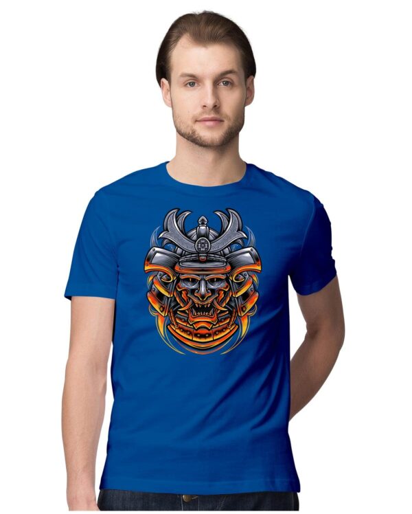 Oversized T-Shirt Forest Frog Perched ATOP A Mushroom Men's Women's Unise 100% Cotton Navy Blue; _FORFRGUNQX-Navy Blue L Oversized_bz