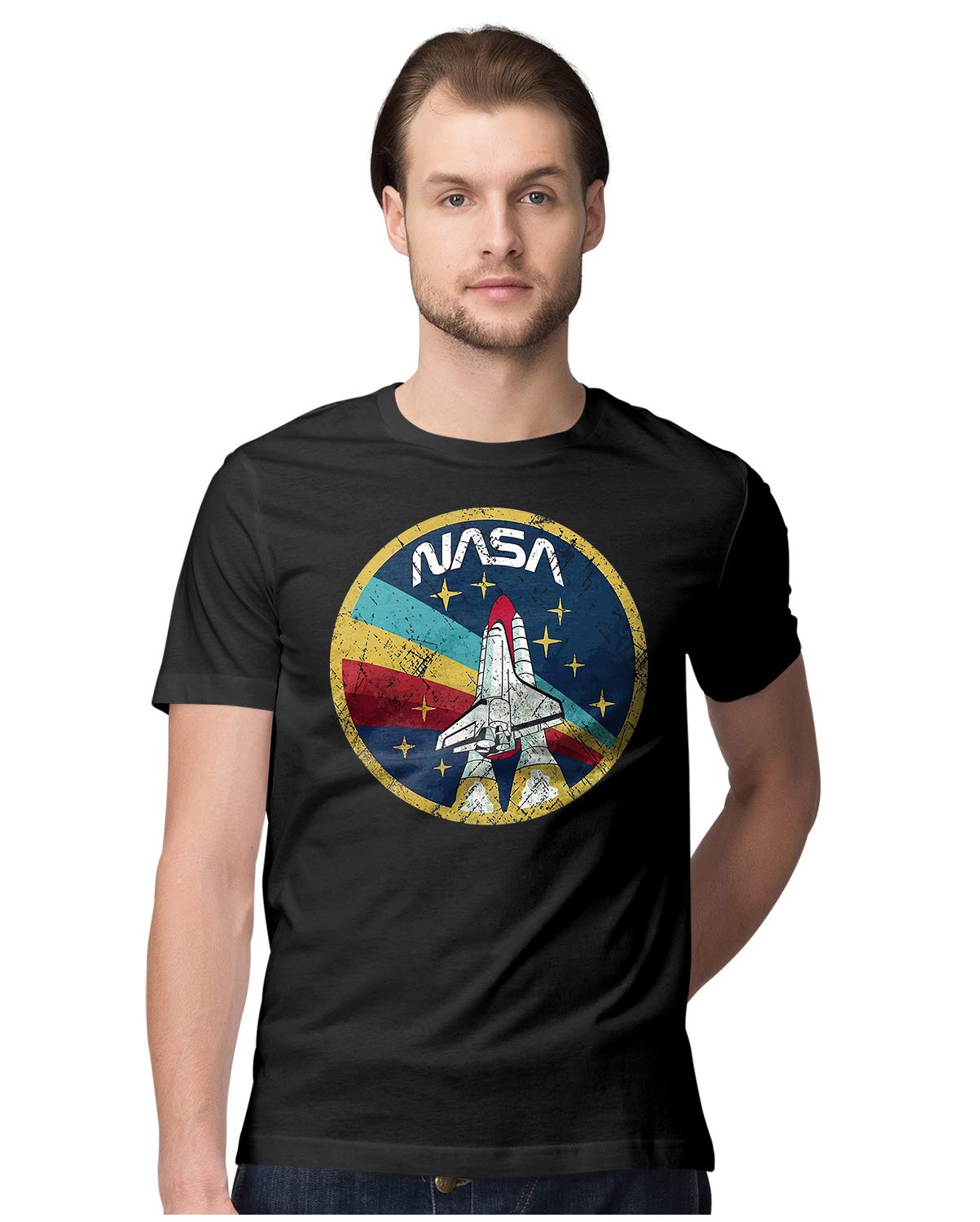 Men's Oversized T-Shirt Scuba Diving 100% Cotton Navy Blue; _PT_1974