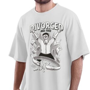 Oversized T-Shirt Retro Los Angeles Skyline Men's Women's Unise 100% Cotton White; _RETLASKY2-White S Oversized_bz