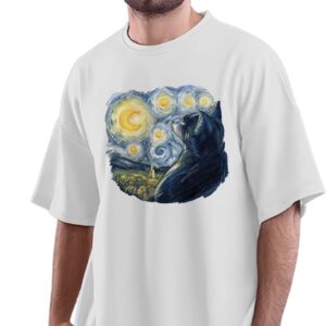Plain Oversized T-Shirt Men's Women's Unise Fit 100% Cotton Black; _PLNOSM-Black M Oversized_bz