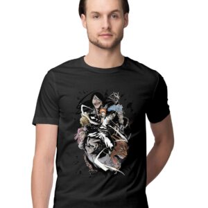 Oversized T-Shirt Kojima Productions Men's Women's Unise 100% Cotton Black; _HIDEOUNIQ-Black S Oversized_bz