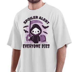 Oversized T-Shirt Chibi Kaiju Men's Women's Unise 100% Cotton Black; _GOA08OSX-Black L Oversized_bz