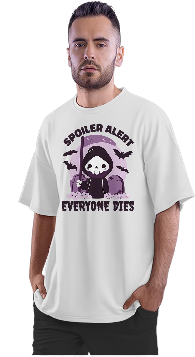 Oversized T-Shirt Chibi Kaiju Men's Women's Unise 100% Cotton Black; _GOA08OSX-Black L Oversized_bz