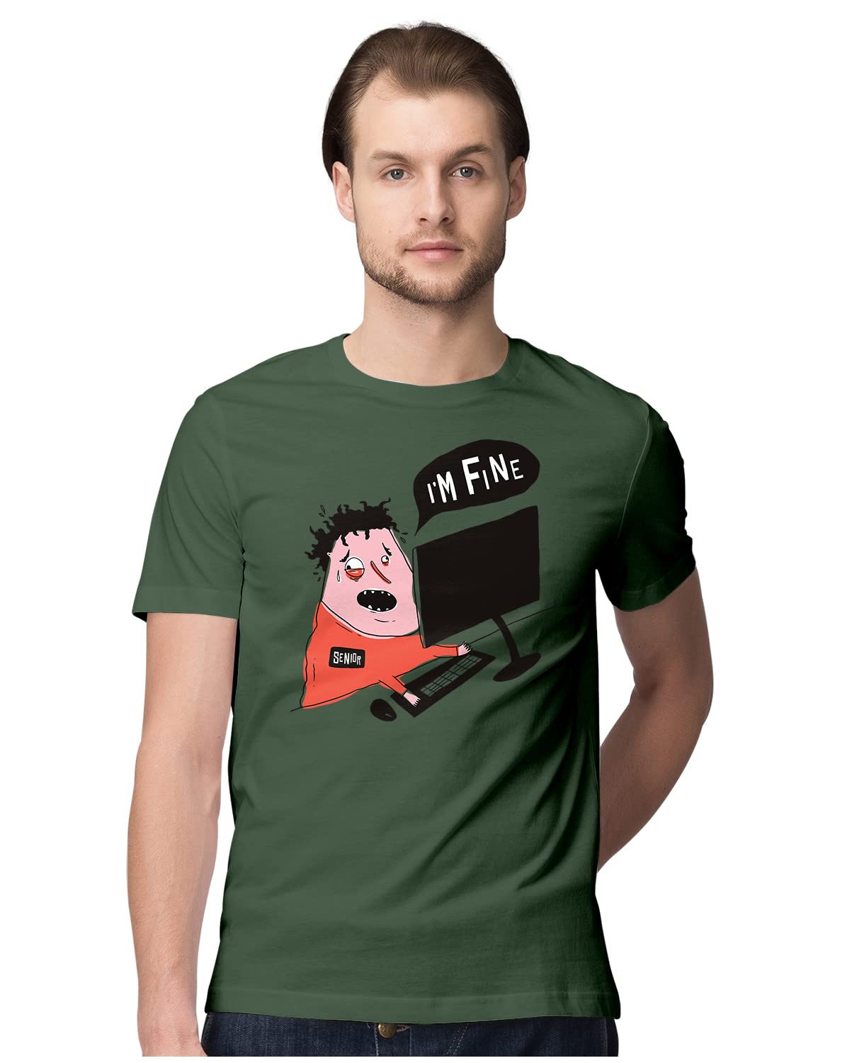 Oversized T-Shirt Chibi Kaiju Men's Women's Unise 100% Cotton Black; _GOA08OSX-Black M Oversized_bz